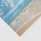 Zonnig strandtafereel tissuepapier (Detail)