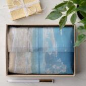 Zonnig strandtafereel tissuepapier (Geschenk)