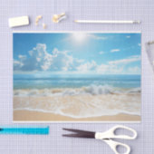 Zonnig strandtafereel tissuepapier (Craft)