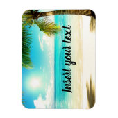 zonnig strandterrein magneet (Verticaal)