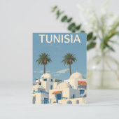 Zonnig Tunesië Kustzicht Briefkaart (Staand voorkant)