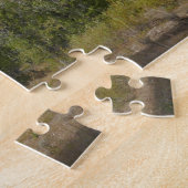 Zonnig Uitzicht van Grand Teton Mountain Legpuzzel (Zijkant)