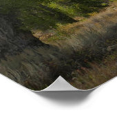 Zonnig Uitzicht van Grand Teton Mountain Poster (Hoek)