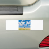 zonnig veld bumpersticker (Op auto)