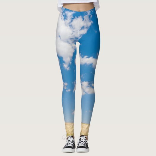 zonnig veld leggings (Voorkant)