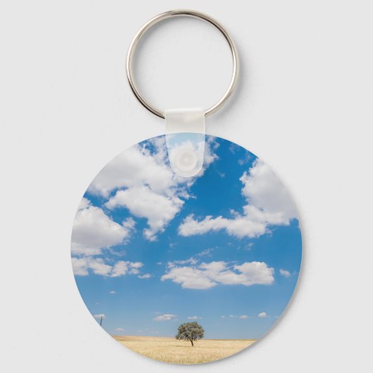 zonnig veld sleutelhanger (Voorkant)
