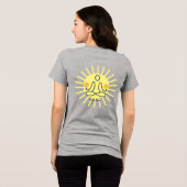 Zonnig Vind Uw Vrede Tri-Blend Shirt (Achterkant volledig)