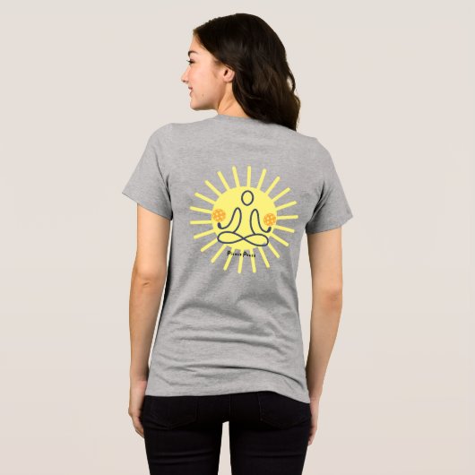 Zonnig Vind Uw Vrede Tri-Blend Shirt (Achterkant volledig)