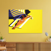 zonnig Vrouw Canvas Afdruk (Insitu (Woonkamer))
