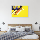 zonnig Vrouw Canvas Afdruk (Insitu (Slaapkamer))