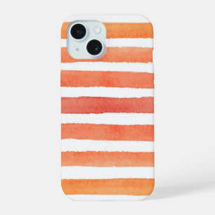 Zonnig Waterverf streeppatroon iPhone 15 Case