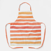 Zonnig Waterverf streeppatroon Schort (Voorkant)