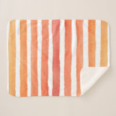 Zonnig Waterverf streeppatroon Sherpa Deken (Voorkant (horizontaal))