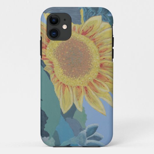 Zonnig Zomergeel Zonnebloem modern abstract Case-Mate iPhone Case (Achterkant)
