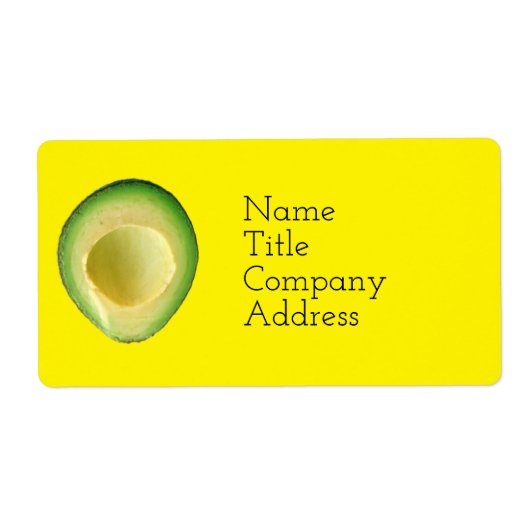 Zonnige Avocado Spirit 4Rita Etiket (Voorkant)