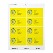 Zonnige Avocado Spirit 4Rita Etiket (Full Sheet)