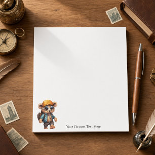 Zonnige Avonturen met Beachy Bear 5.5 x 6 Notitieblok
