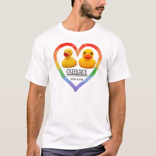 zonnige b en maanhart shirt (Voorkant)