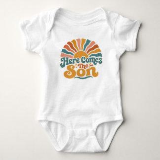 Zonnige Baby Shower Hier Komt De Zoon Romper