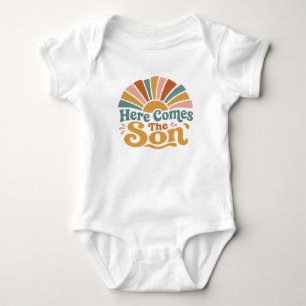 Zonnige Baby Shower Hier Komt De Zoon  Romper