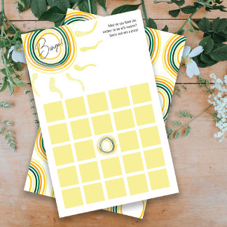 Zonnige baby shower spel Bingo