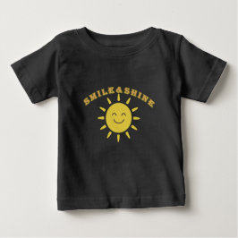Zonnige baby T-shirt met glimlach