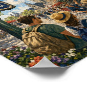 Zonnige Belgische Boulevard Droomposter Poster (Hoek)