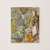 Zonnige Bijentuin Cottage Legpuzzel (Verticaal)