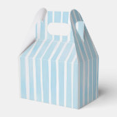 Zonnige Blauwe Gingham Verjaardagsfeest Bedankdoosjes (Achterkant)