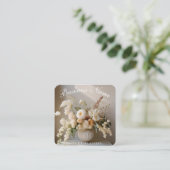 Zonnige bloemen | chique | Boho | Visitekaartje (Staand voorkant)