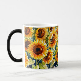 Zonnige bloemen magische mok
