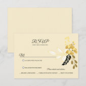 Zonnige BloemenRSVP RSVP Kaartje (Voorkant / Achterkant)