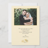 Zonnige bloemige bedankkaart kaart (Achterkant)