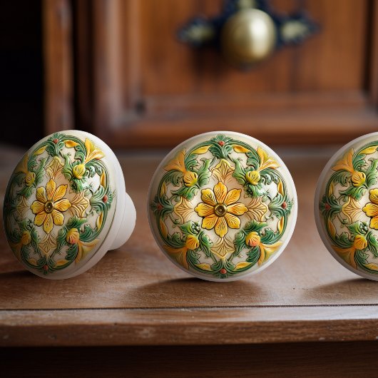 Zonnige Bloesem Delight Keramische Knob Pull Knop