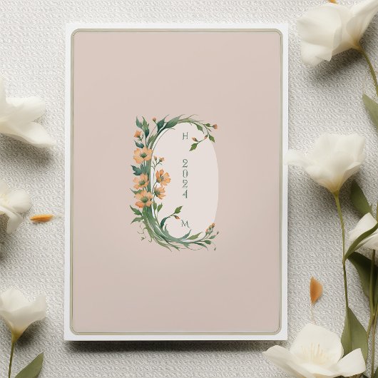 Zonnige bloesem geel groen bruiloft uitnodiging