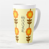 Zonnige Bloom Latte Mok (Rechterhoek)