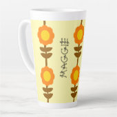 Zonnige Bloom Latte Mok (Linkerhoek)