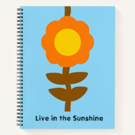 Zonnige Bloom Notitieboek