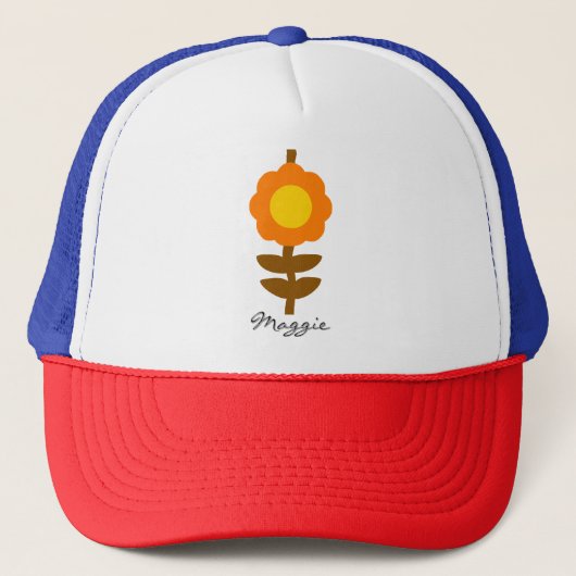 Zonnige Bloom Trucker Hoed Pet (Voorkant)