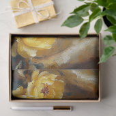 Zonnige Boerderij Kip Geel Rozen Decoupage Tissuepapier (Geschenk)