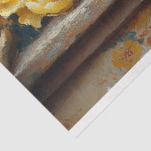 Zonnige Boerderij Kip Gele Rozen Decoupage Tissuepapier (Detail)