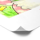 Zonnige Bunny poster (Hoek)