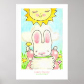 Zonnige Bunny poster (Voorkant)