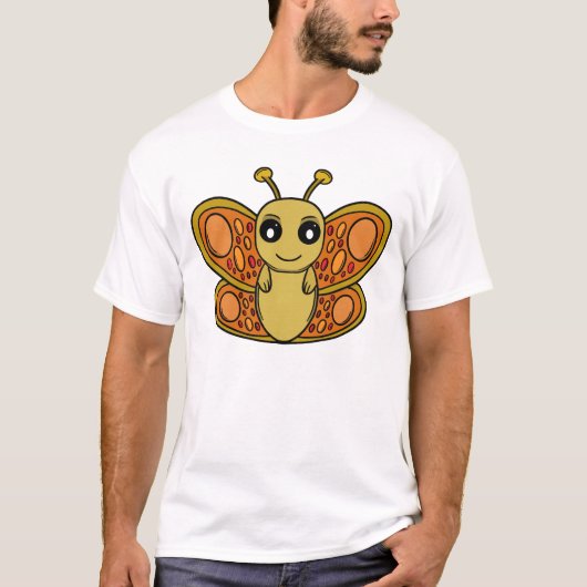 Zonnige Chibi Vlinder T-shirt (Voorkant)