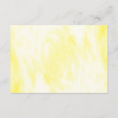 Zonnige citroen bloemenbruiloft accommodatie informatiekaartje (Achterkant)