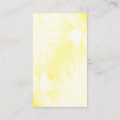 Zonnige citroen bloemenbruiloft plaatskaartje (Achterkant)
