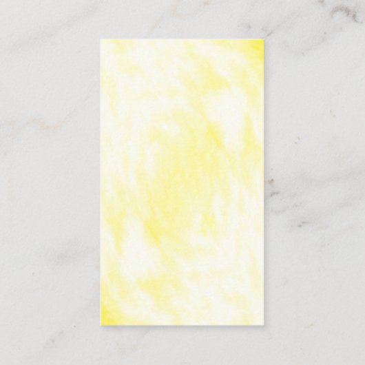 Zonnige citroen bloemenbruiloft plaatskaartje (Achterkant)