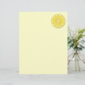 Zonnige citroen briefpapier (Staand voorkant)