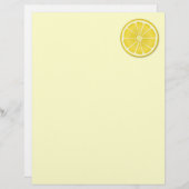 Zonnige citroen briefpapier (Voorkant / Achterkant)