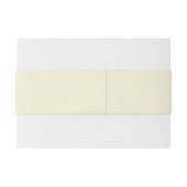 Zonnige citroen geel  pastel bruiloft uitnodigingen wikkel (Achterkant Voorbeeld)